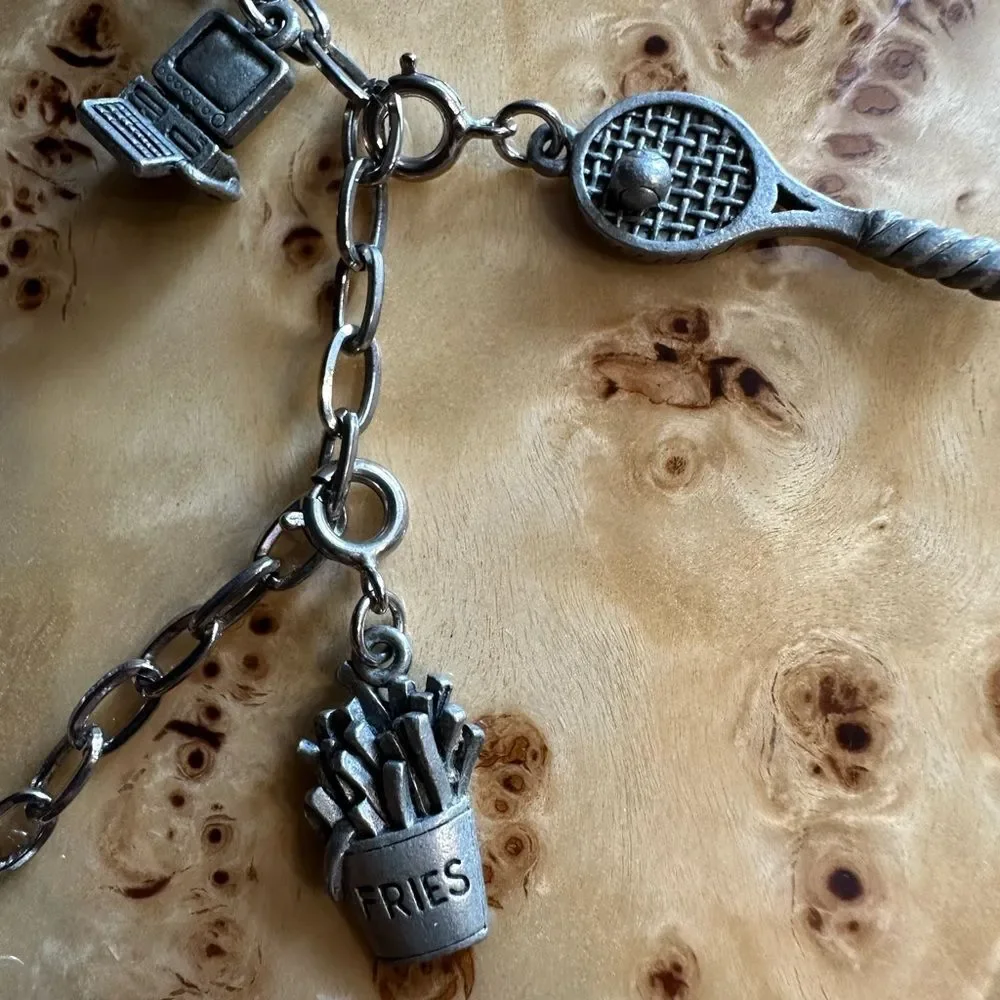 Vintage Charm Bracelet  ‘Intencity’ Hobby Theme